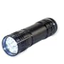 Super-Bright 9 LED Heavy-Duty Compact Aluminum Flashlight - Jet Black