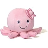 Gund Baby Sleepy Seas Rattle, Pink Octopus, 3"