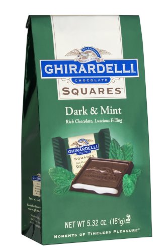 Ghirardelli Chocolate Squares Dark  Mint Filled 5 32-Ounce Packages Pack of 6B001G0MG0A