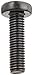 Small Parts M830D7985AB Steel Pan Head Machine Screw, Black Oxide Finish, Meets DIN 7985, #4 Phillips Drive, M8-1.25 Thread Size, 30 mm Length, Fully Threaded, Import (Pack of 50)