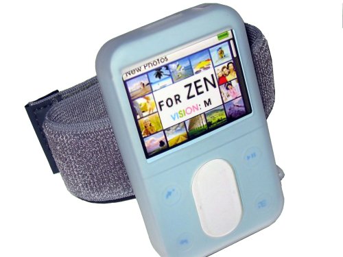 Childrens Toyshop  Electronics : CLEAR Skin Case Gym Jogging Sports Armband for Creative Labs Zen Vision:M Sports 30gb & 60gb