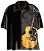 Elvis Presley and Guitar Panel Camp Hawaiian Shirt