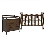 Jamie 4-in-1 Convertible Crib Nursery Set in Espresso