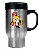 NHL Ottawa Senators Stainless Steel Travel Mug - Primary Logo