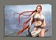 PS3 HEAVENLY SWORD ACRYLIC OIL MIXED PAINTING ARTWORK GALLERY WRAP 28X20"