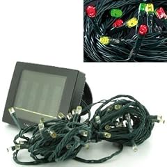 Lunartec Solar-LED-Lichterkette mit 50 bunten LEDs