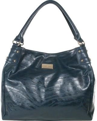 Amy Michelle Zebra Diaper Bag, Turquiose