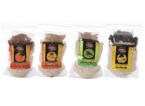 Taaza Variety Rice Mix, 4 Flavors, 14 Ounce Bags (Pack of 4)