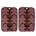 2-Pack Christmas Gingerbread Man Molds - MoldFun Silicone Mold for Baking Gingerbread Cake Muffin Cookie, Making Chocolates Ice Cubes Jello Shots Soaps Lotion Bar Bath Bomb (Random Color)