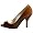 BCBGirls Women's Ariel Peep Toe Pump,Brown Sugar Patent,5.5 M US