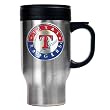 Texas Rangers Stainless Steel Travel Mug - Primary Logo MLB Baseball