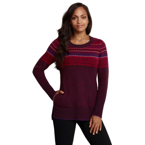 Eddie Bauer Womens Oslo Crewneck Sweater, Wineberry M Eddie Bauer Womens Oslo Crewneck Sweater, Wineberry M