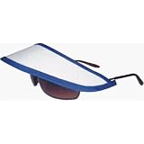 Totally STRAPLESS Sun Visor - No Hat-Hair, No Headache, We Promise White W. Royal Blue Trim