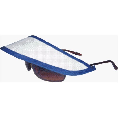 Totally STRAPLESS Sun Visor - No Hat-Hair, No Headache, We Promise White W. Royal Blue Trim