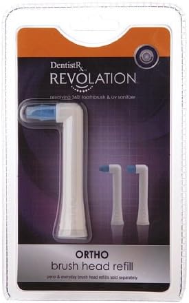 DentistRx Revolation Ortho Brush Head Refill 1 ea -2 Pack