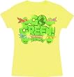 TMNT Teenage Mutant Ninja Turtles Go Green Yellow Juniors T-shirt Tee
