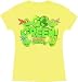 Search : TMNT Teenage Mutant Ninja Turtles Go Green Yellow Juniors T-shirt Tee