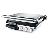Factory-Reconditioned Breville XX800GRXLRemanufactured Die-Cast Indoor Barbeque and Grill, Stainless