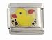 SilverBin Enamel Paint Yellow Rubber Ducky Stainless Steel Italian Charm Link