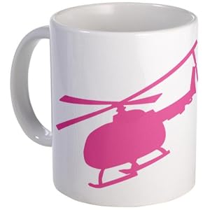 Pink Helicopter Mug Mug by CafePress