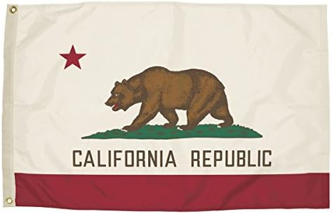 Independence Flag Nylon California Flag, 3 x 5'