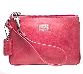 Coach Poppy Distressed Leather Wristlet Bag Case for Ipod 46479 Camilla