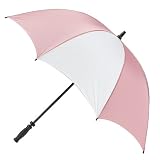 Women's Golf Umbrella - Strawberry/ White