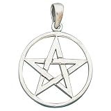 Large Pentacle Pendant Sterling Silver