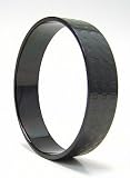 Calvin Klein CK Stainless Steel Black Grid Closed Bangle Bracelet KJ41AB01040S