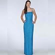 Formal Evening Gown. Red Beaded Tank Dress for Prom, Party, Wedding by Sean Collection (2040) Turq