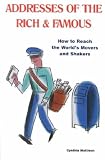 Addresses of the Rich and Famous **ISBN: 9780966971040**