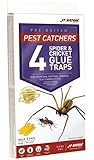 JT Eaton 844 Pest Catchers Large Spider and Cricket Size Attractant Scented Glue Trap, 4 Traps