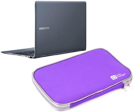 DURAGADGET Purple Water &amp; Shock Resistant Soft Case with Dual Zips for Samsung ATIV Book 9 Plus (13.3" QHD+ Touch / Core i5) NP940X3G-K06US, Samsung ATIV Book 9 Plus (13.3" QHD+ Touch / Core i7) NP940X3G-K04US, Samsung ATIV Book 9 Plus (13.3" QHD+ Touch / Core i5) NP940X3G-K03US &amp; Samsung ATIV Book 9 Plus (13.3" QHD+ Touch / Core i5) NP940X3G-K01US &amp; Samsung Series 5 Ultra 535U3C A02