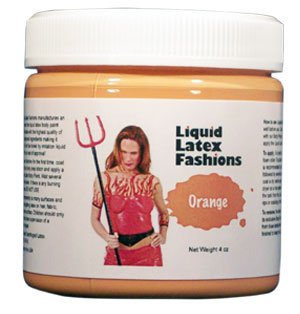 Ammonia Free Liquid Latex Body Paint - 4oz Orange