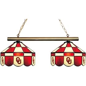 NCAA Oklahoma Sooners 2-Light Executive Game Table Lamp