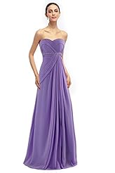 Cocktail Floor Length Sweetheart Chiffon Belted Beaded Club Dress/Homecoming Dress/Bridesmaid Dress/Prom Dress/Wedding Dress 