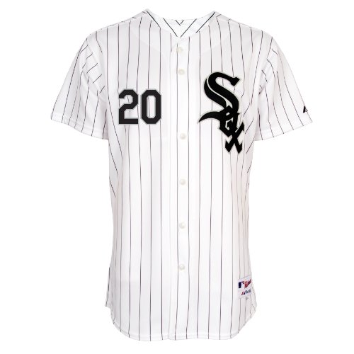 MLB Men's New York Yankees Robinson Cano Six Button Authentic Home Jersey (Wht/Nvy Pinstrps, 40/Medium)