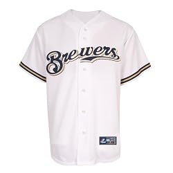 MLB Milwaukee Brewers Replica Home Jersey, White