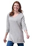 Woman Within Plus Size Perfect V-neck tunic
