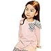 Lisli New Girls Bow Striped Leggings Suit Long Sleeve Shirts Tops Sets