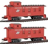Walthers - 4-Window Wood Caboose - Ready to Run 2-Packs - Limited-Run - Chicago & North Western