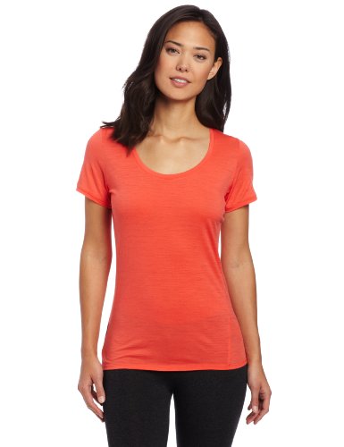 Icebreaker Women's Tech Short Sleeve Scoop Top, Azalea, Large On Sale
