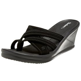 Skechers Cali Women's Beautiful People Wedge Toe Thong
