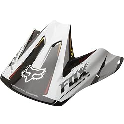 Fox Racing F-Head-X Race Visor Men's V3 Motocross Motorcycle Helmet Accessories - Black/White