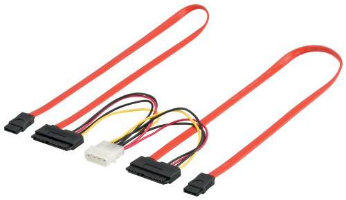 Wentronic Internes Stromkabel (2x SATA Daten und Power) schwarz Preisvergleich