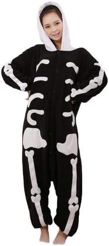 Dozcy Skeleton Kigurumi - Unisex Costumes Pajama Onesies (XL)