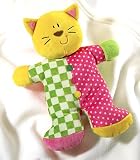Bright Beginnings Flat Plush Rattle-Kitty