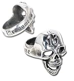 Screaming skull ring with "UL13" branding & the "Unlucky For Some" legend etched around the shank. Size 9.5