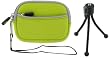 Sleeve Case (Neon Green) and Tripod for Fujifilm Finepix A170 Digital Camera