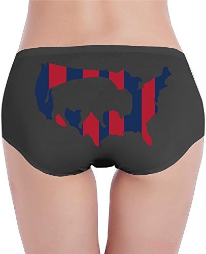 Woman Medium American Flag Bison A Symbol Of Hope Briefs Black